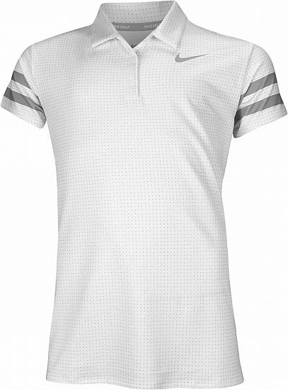 Nike Girl's Dri-FIT Print Junior Golf Shirts - Previous Season Style