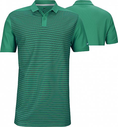 Nike Dri-FIT Pique Stripe Golf Shirts - ON SALE