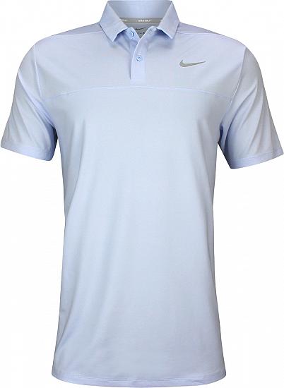 Nike Dri-FIT Color Block Golf Shirts - Royal Tint