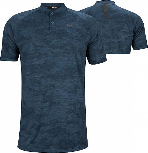 Nike Dri-FIT Tiger Woods Zonal Cooling Vapor Camo Blade Collar Golf Shirts - ON SALE