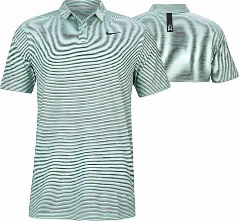 Nike Dri-FIT Tiger Woods Stripe Golf Shirts - Igloo