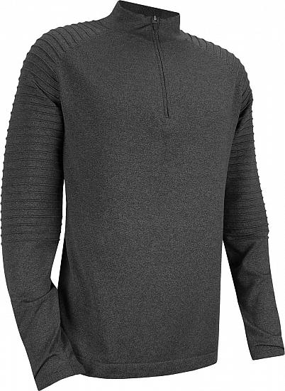 Puma Evoknit Performance Quarter-Zip Golf Pullovers - Puma Black