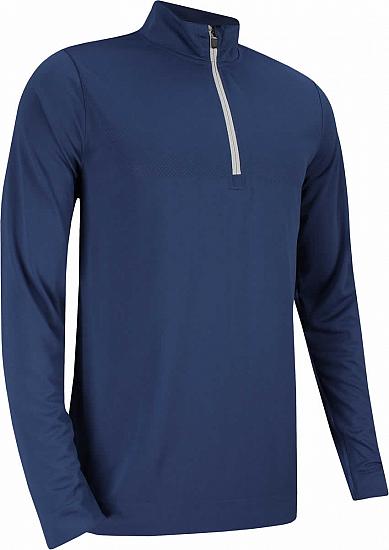 Puma Essential Evoknit Quarter-Zip Golf Pullovers - Sodalite Blue