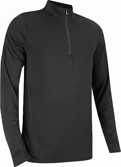 Puma Essential Evoknit Quarter-Zip Golf Pullovers - Puma Black
