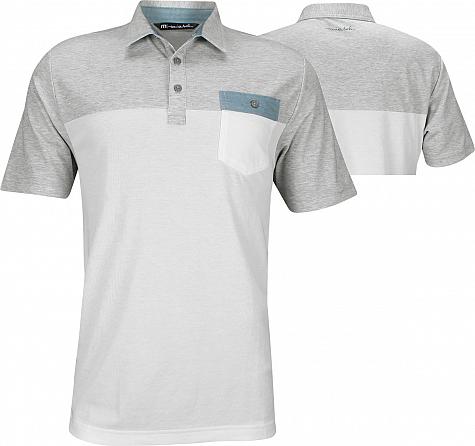 TravisMathew Four B's Golf Shirts - White