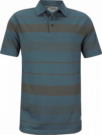 Linksoul LS1207 Innosoft Cotton Yarn Dye Stripe Golf Shirts - Cove