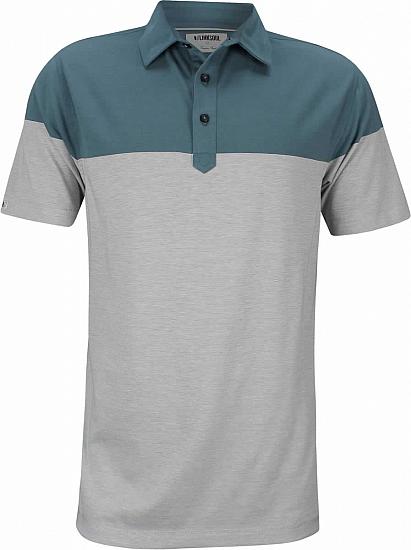 Linksoul LS1182 Innosoft Cotton End-on-End Colorblock Golf Shirts - Cove