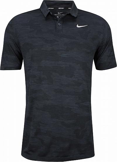 Nike Dri-FIT Zonal Cooling Camo Golf Shirts - Obsidian
