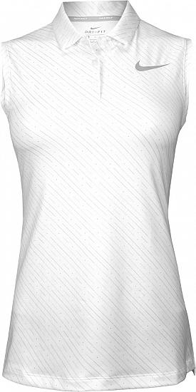 Nike Women's Dri-FIT Print Sleeveless Golf Shirts - Previous Season Style