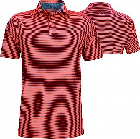 Under Armour Playoff Golf Shirts - Neon Coral