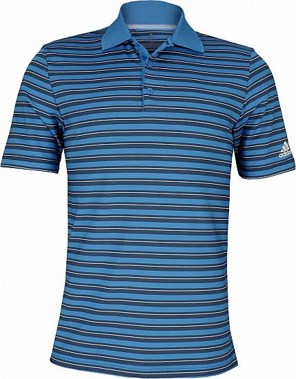 Adidas Ultimate 3-Color Stripe Golf Shirts - ON SALE