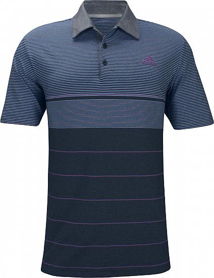 Adidas Ultimate 365 Heather Stripe Golf Shirts - ON SALE