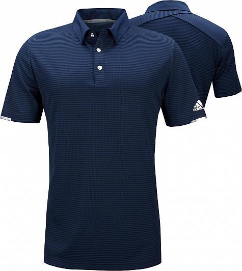 Adidas ClimaChill 2-Color Tonal Stripe Golf Shirts - ON SALE
