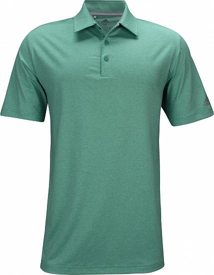 Adidas Ultimate 365 Heather Golf Shirts - True Green - ON SALE