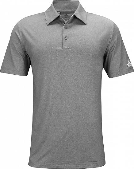 Adidas Ultimate 365 Heather Golf Shirts - Grey