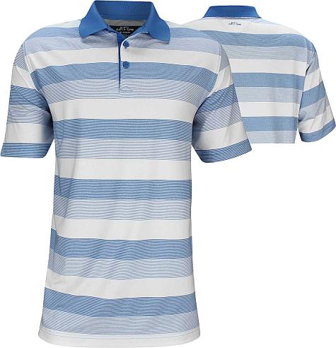 Adidas adiPure Dynamic Stripe Golf Shirts - ON SALE