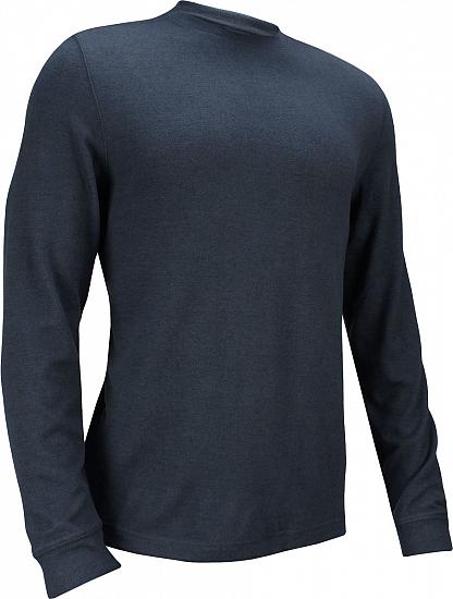 Dunning Stirling Long Sleeve Crew Neck Golf Sweaters - Halo Heather - ON SALE