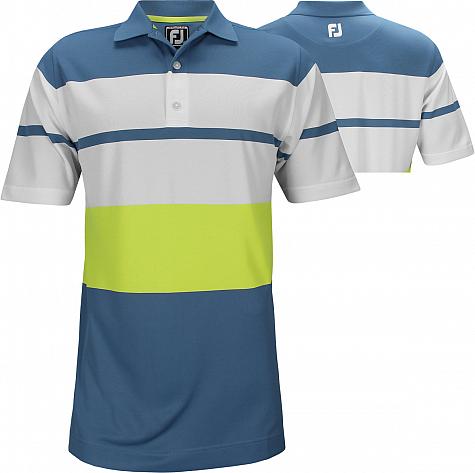 FootJoy ProDry Color Block Smooth Pique Golf Shirts - Athletic Fit - Hyannis Port Collection - FJ Tour Logo Available