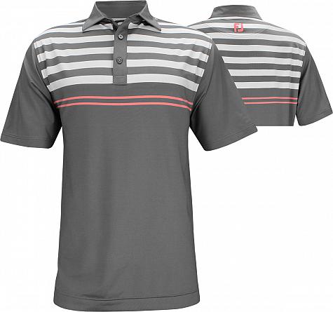 FootJoy ProDry Lisle Engineered Chest Stripe Golf Shirts - FJ Tour Logo Available - Previous Season Style