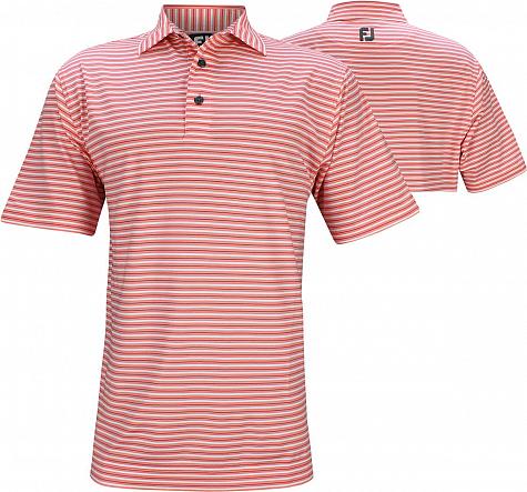 FootJoy ProDry Lisle Classic Stripe Golf Shirts - FJ Tour Logo Available - Previous Season Style