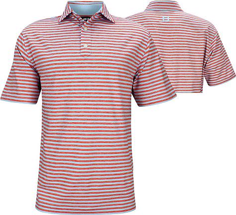 FootJoy ProDry Heather Lisle Stripe Golf Shirts - FJ Tour Logo Available - Previous Season Style