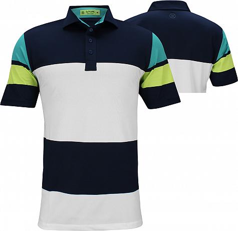G/Fore Wide Stripe Golf Shirts - ON SALE