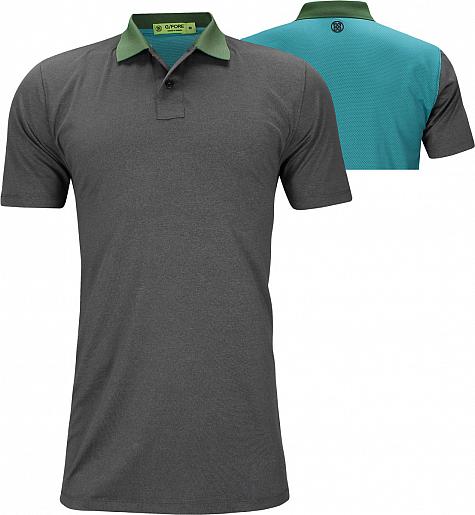 G/Fore Perforated Back Golf Shirts - Heather Grey
