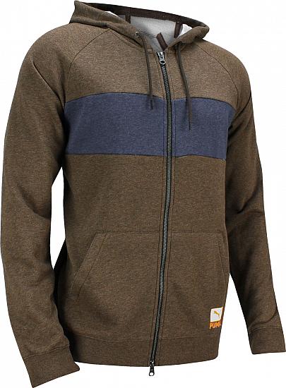 Puma Onshore Full-Zip Golf Jackets - Chocolate Brown - Play Loose Collection - ON SALE