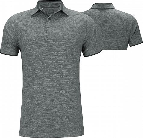 Under Armour Tour Tips Streaker Golf Shirts - Pitch Grey