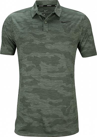 Nike Dri-FIT Zonal Cooling Camo Golf Shirts - Vintage Lichen