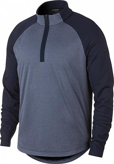 Nike Aerolayer Half-Zip Golf Pullovers - Obsidian