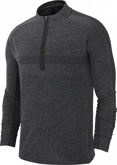 Nike Dri-FIT Statement Half-Zip Golf Pullovers - Black