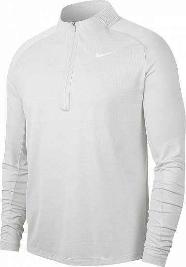 Nike Dri-FIT Statement Half-Zip Golf Pullovers - Pure Platinum
