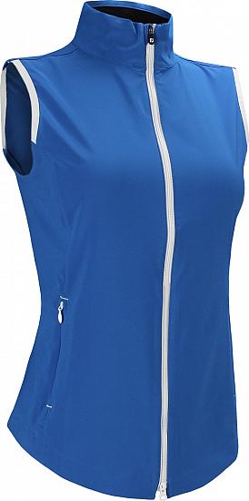 FootJoy Women's Stretch Woven Full-Zip Golf Vests - FJ Tour Logo Available - Previous Season Style