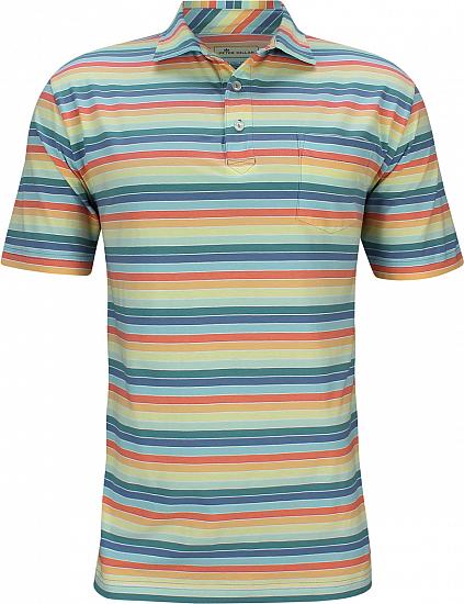 Peter Millar Seaside Wash Cannon Beach Stripe Golf Shirts