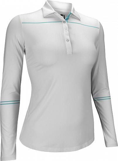 FootJoy Women's Sun Protection Long Sleeve Golf Shirts in White with ...