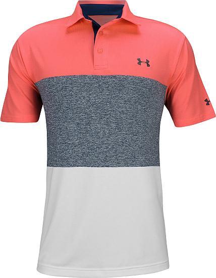 under armour pink golf shirt