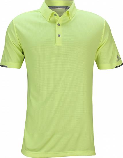 Adidas ClimaChill Heather Golf Shirts - Hi-Res Yellow