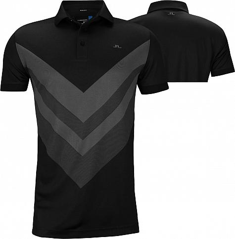 J.Lindeberg Ace Reg Fit Tx Jacquard Golf Shirts - HOLIDAY SPECIAL