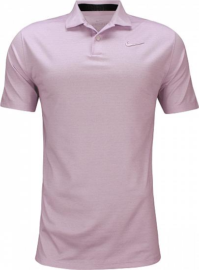 Nike Dri-FIT Vapor Heather Golf Shirts - Lilac Mist