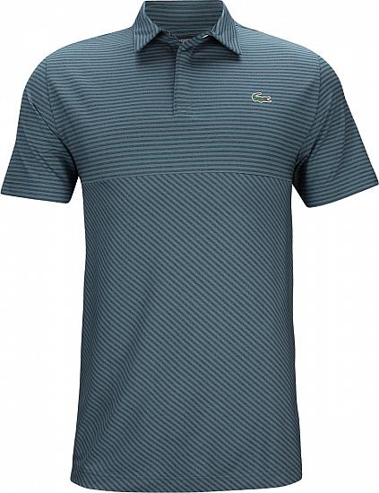 Lacoste Semi Fancy Jersey Striped Golf Shirts - ON SALE - HOLIDAY SPECIAL