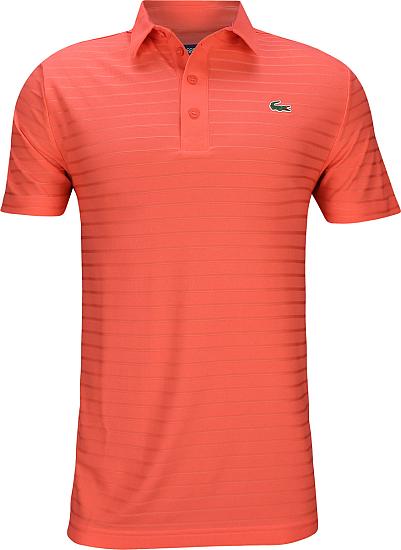 Lacoste Ultra Dry Tech Jersey Solid Jaquard Golf Shirts - ON SALE