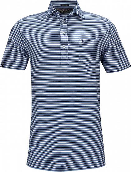 Polo Stripe Stretch Vintage Lisle Pocket Golf Shirts