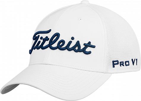 Titleist Tour Sports Mesh Collection Flex Fit Golf Hats - Navy - ON SALE