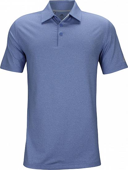 Adidas Ultimate Heather Golf Shirts - True Blue - Dustin Johnson PGA Championship Friday
