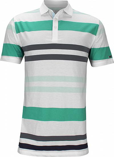 Nike Dri-FIT Player Young Tiger Stripe Golf Shirts - Teal