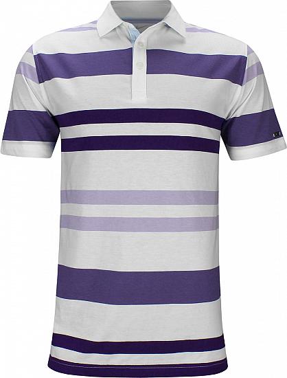 Nike Dri-FIT Player Young Tiger Stripe Golf Shirts - Purple - ON SALE