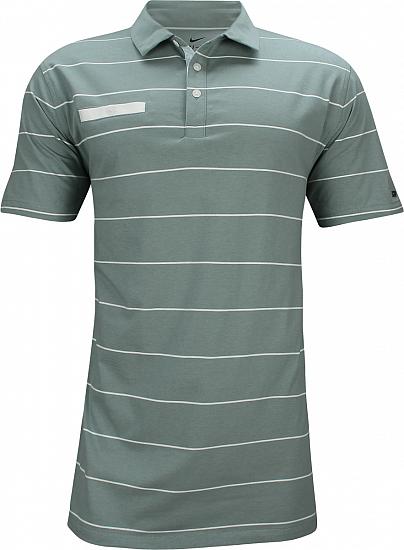 Nike Dri-FIT Player Stripe Golf Shirts - Aviator Grey