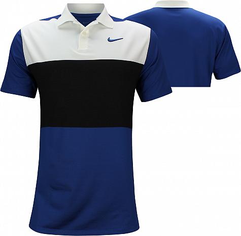 Nike Dri-FIT Vapor Control Color Block Golf Shirts - Indigo Force - Brooks Koepka PGA Championship Sunday