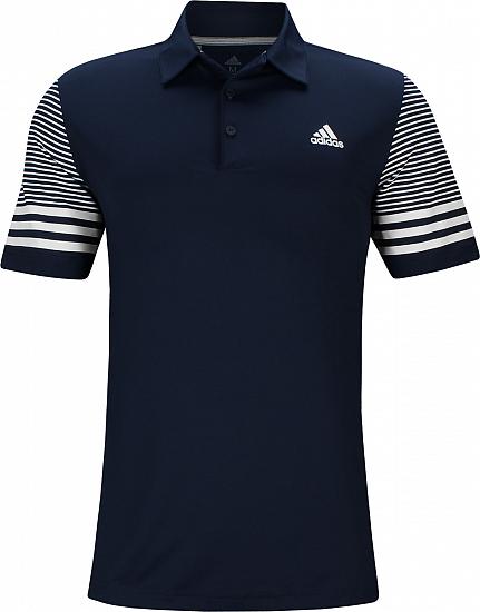 Adidas Ultimate Gradient Sleeve Stripe Golf Shirts - ON SALE
